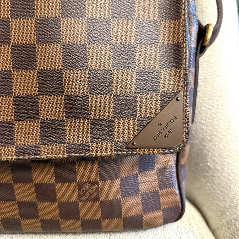 Authentic Louis Vuitton Ebene Shelton MM Damier unisex messanger bag brown - Picture 4 of 16